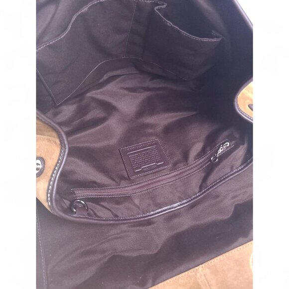 COACH Soho Suede Y2K Satchel in tan/brown - Picture 9 of 10